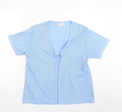 Womens UK Size S Bonmarché Blue Cardigan Jumper