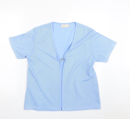 Womens UK Size S Bonmarché Blue Cardigan Jumper