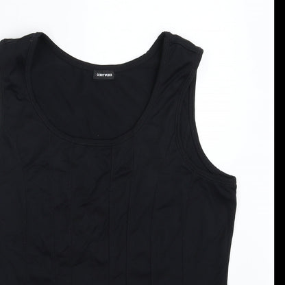 Gerry Weber Womens Black  Polyester Basic Tank Size M Scoop Neck