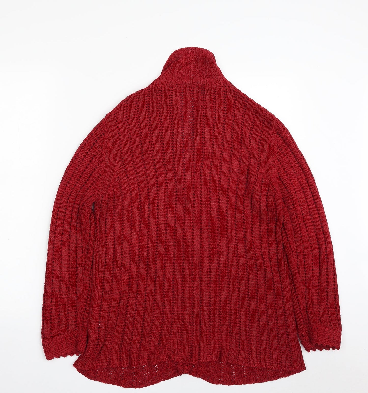 Womens UK Size M Per Una Red Cardigan Jumper