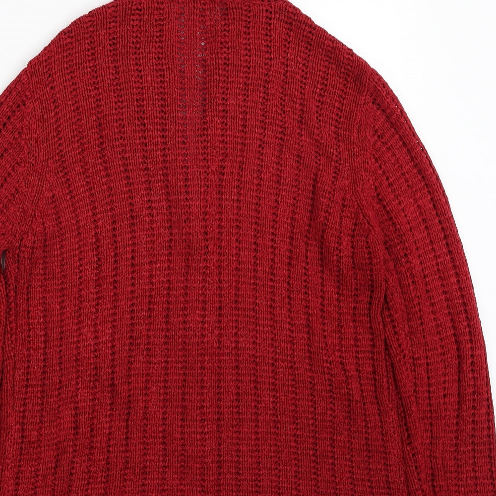 Womens UK Size M Per Una Red Cardigan Jumper