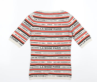 Womens UK Size 8 River Island Multicoloured Pullover Jumper