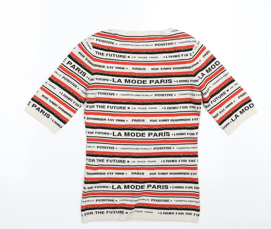 Womens UK Size 8 River Island Multicoloured Pullover Jumper