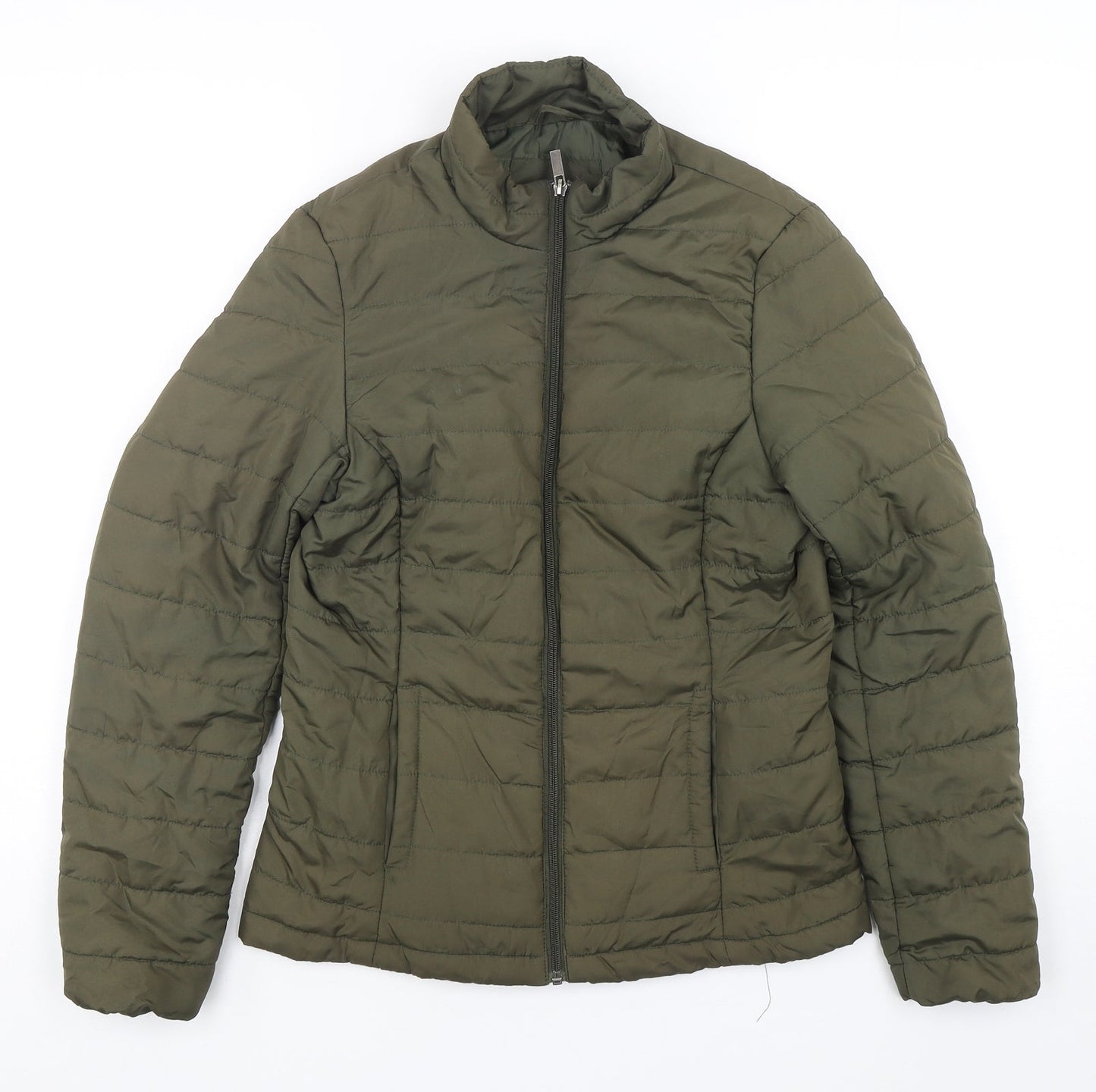Womens UK Size 6 Marks and Spencer Green Puffer Jacket