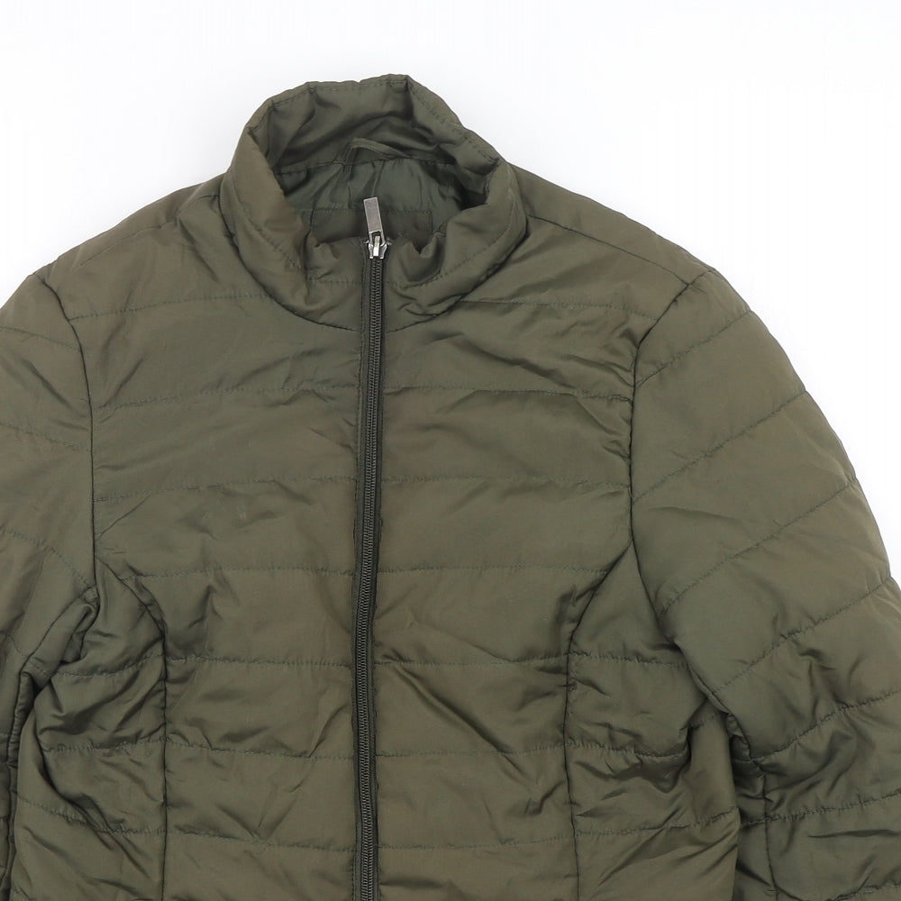 Womens UK Size 6 Marks and Spencer Green Puffer Jacket
