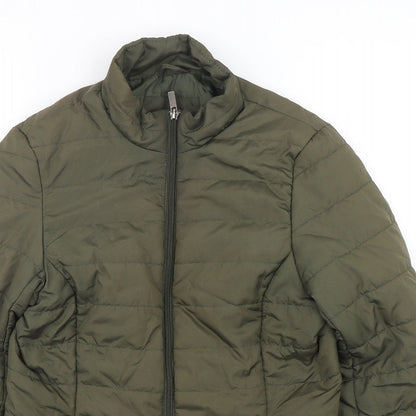 Womens UK Size 6 Marks and Spencer Green Puffer Jacket