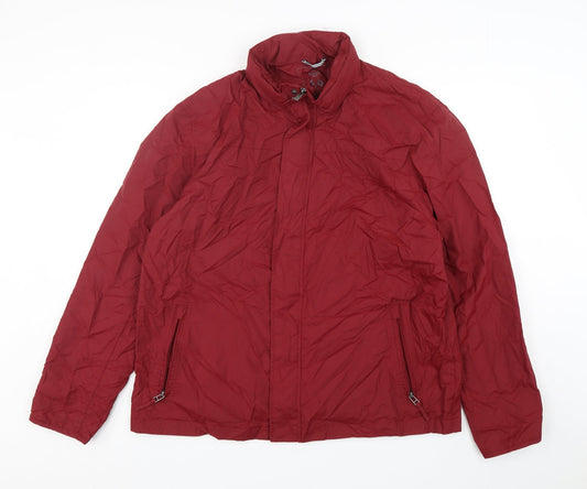 Atlantic Bay Mens Red   Rain Coat Coat Size M  Zip