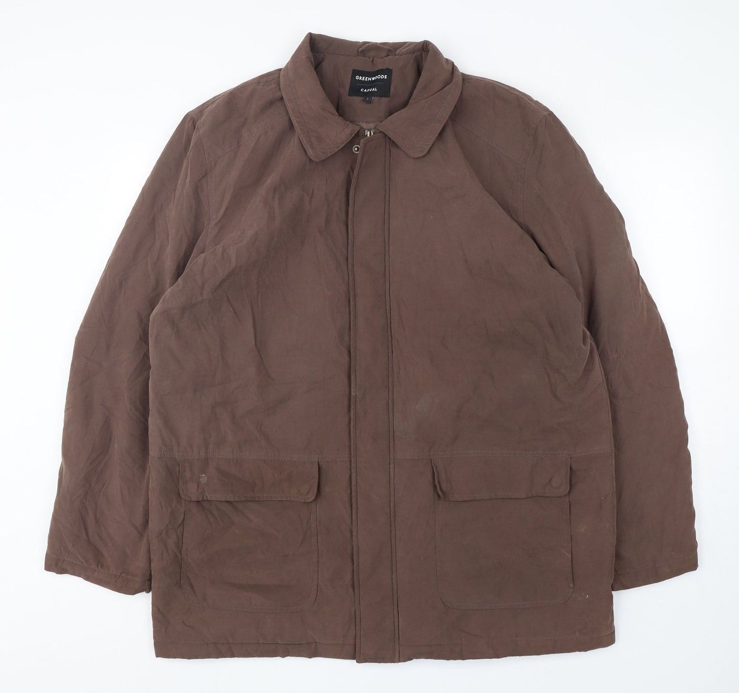 Mens UK Size L Greenwoods Brown Jacket