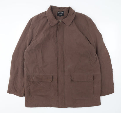 Mens UK Size L Greenwoods Brown Jacket