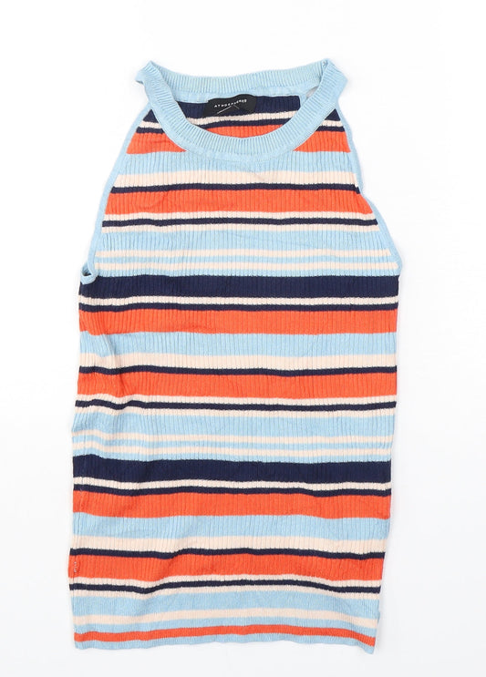 Womens UK Size 10 Atmosphere Multicoloured Vest Jumper