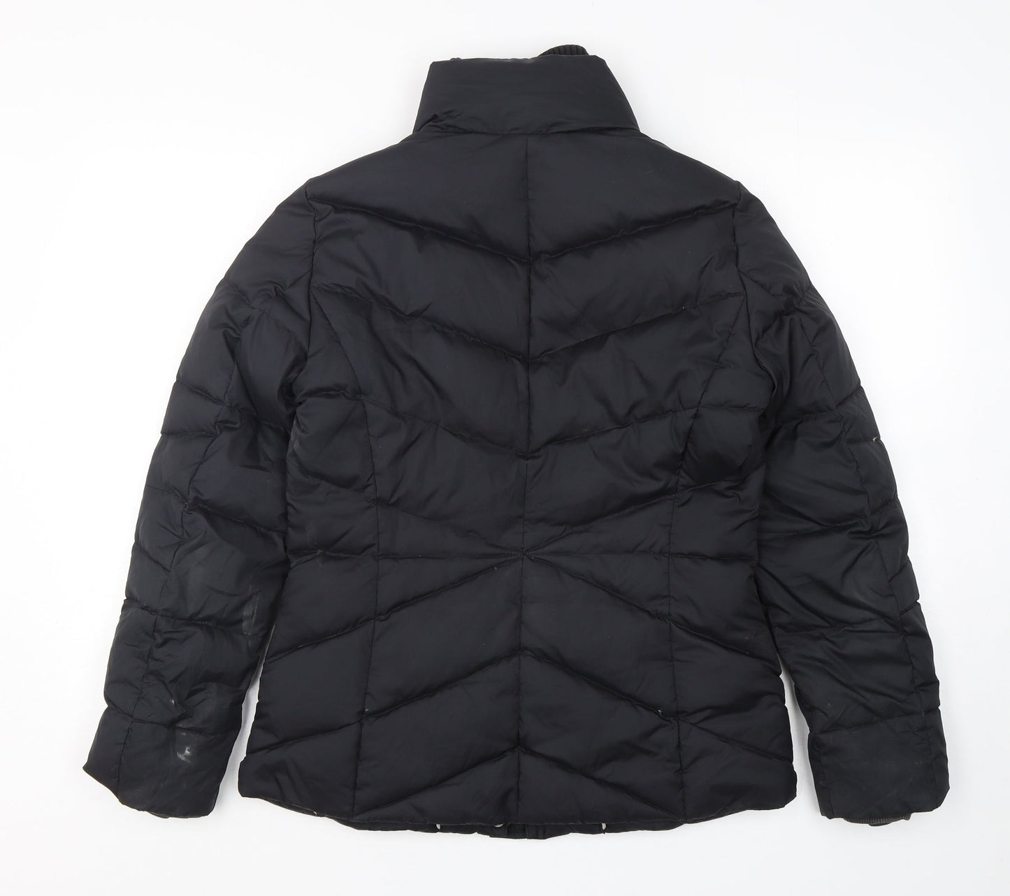Espirit Womens Black   Puffer Jacket Jacket Size 10  Zip