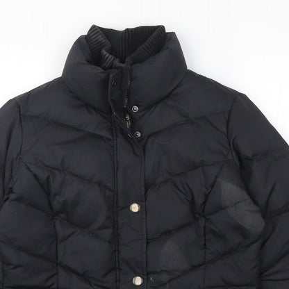 Espirit Womens Black   Puffer Jacket Jacket Size 10  Zip