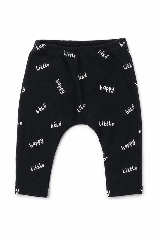 NEXT Baby Grey Geometric Cotton Jogger Leggings Size 3-6 Months