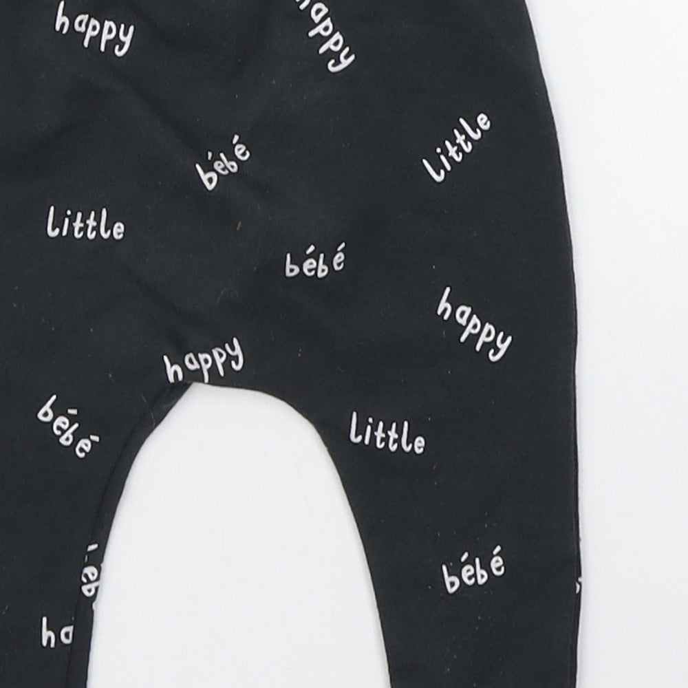 NEXT Baby Grey Geometric Cotton Jogger Leggings Size 3-6 Months