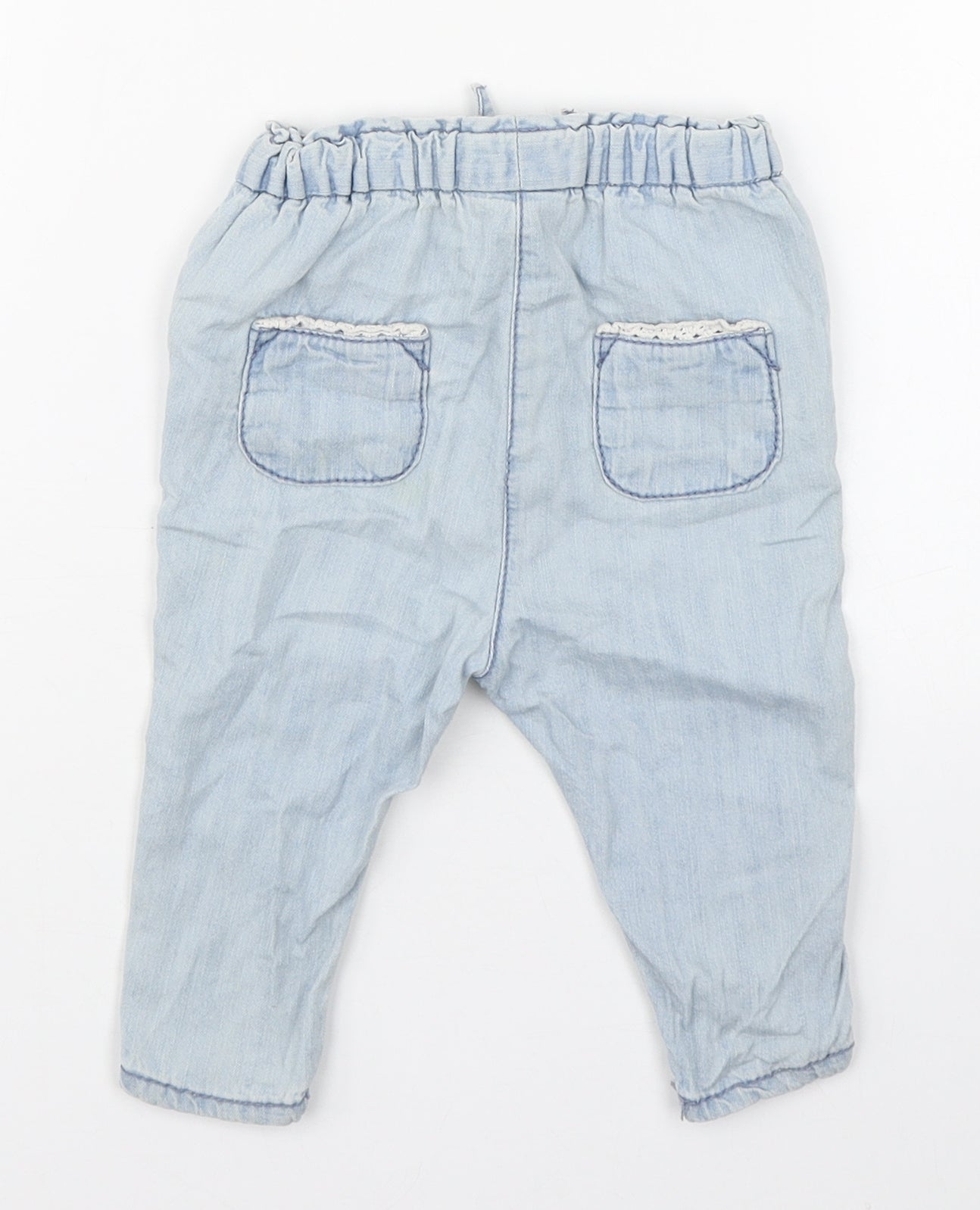 NEXT Baby Blue  100% Cotton Jogger Jeans Size 3-6 Months