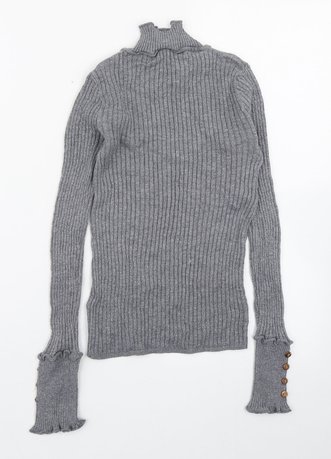 Womens UK Size 8 Topshop Grey Pullover Jumper