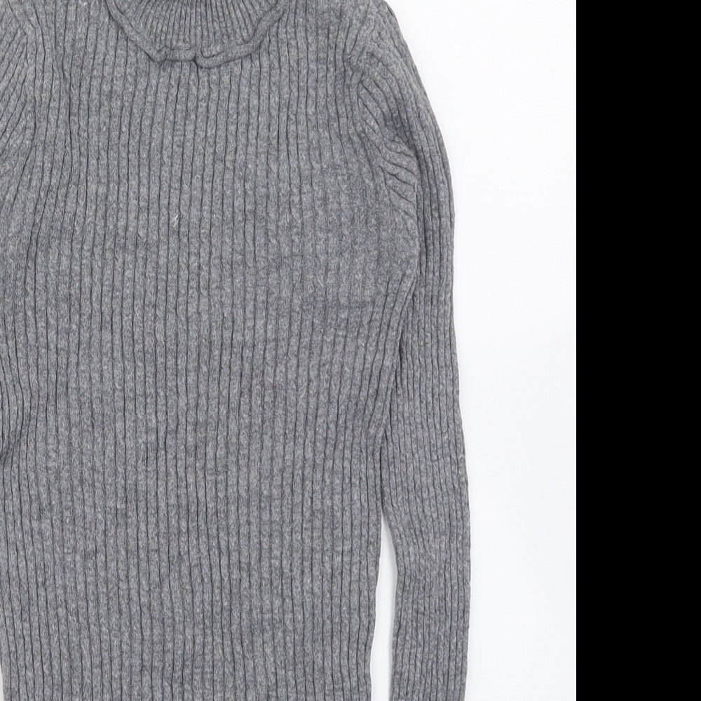 Womens UK Size 8 Topshop Grey Pullover Jumper