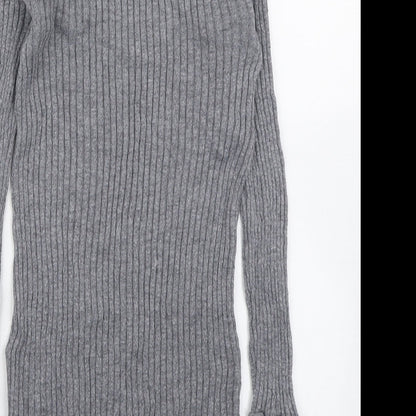Womens UK Size 8 Topshop Grey Pullover Jumper