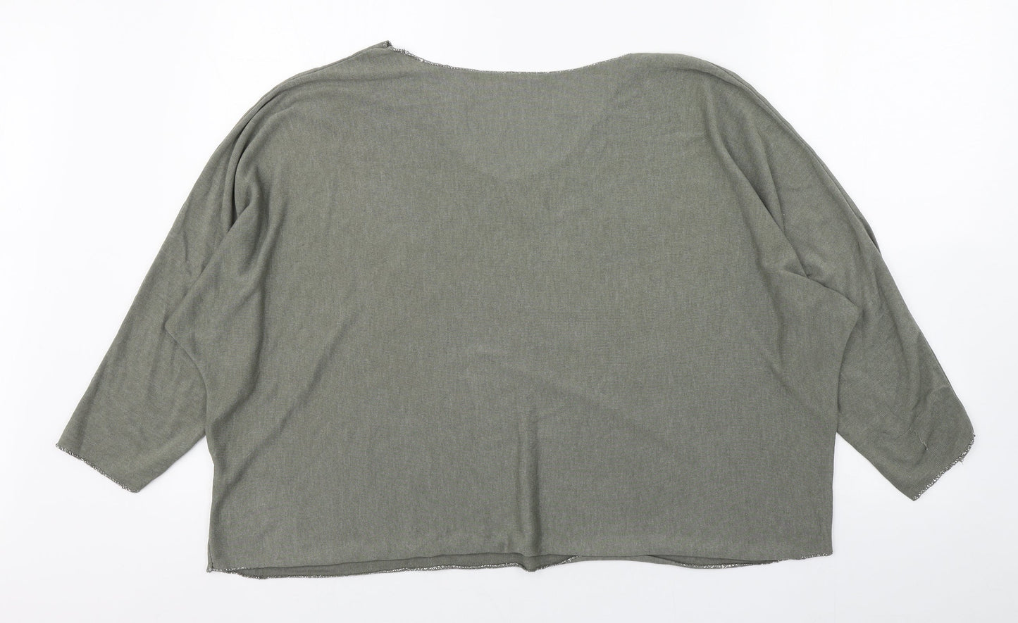 Womens UK Size 8 Preworn Green Basic T-Shirt