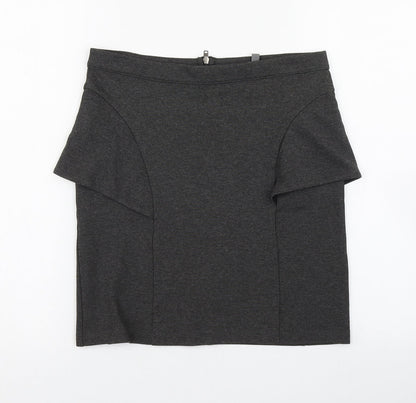 Limited Collection Womens Grey  Viscose Straight & Pencil Skirt Size 8   Zip