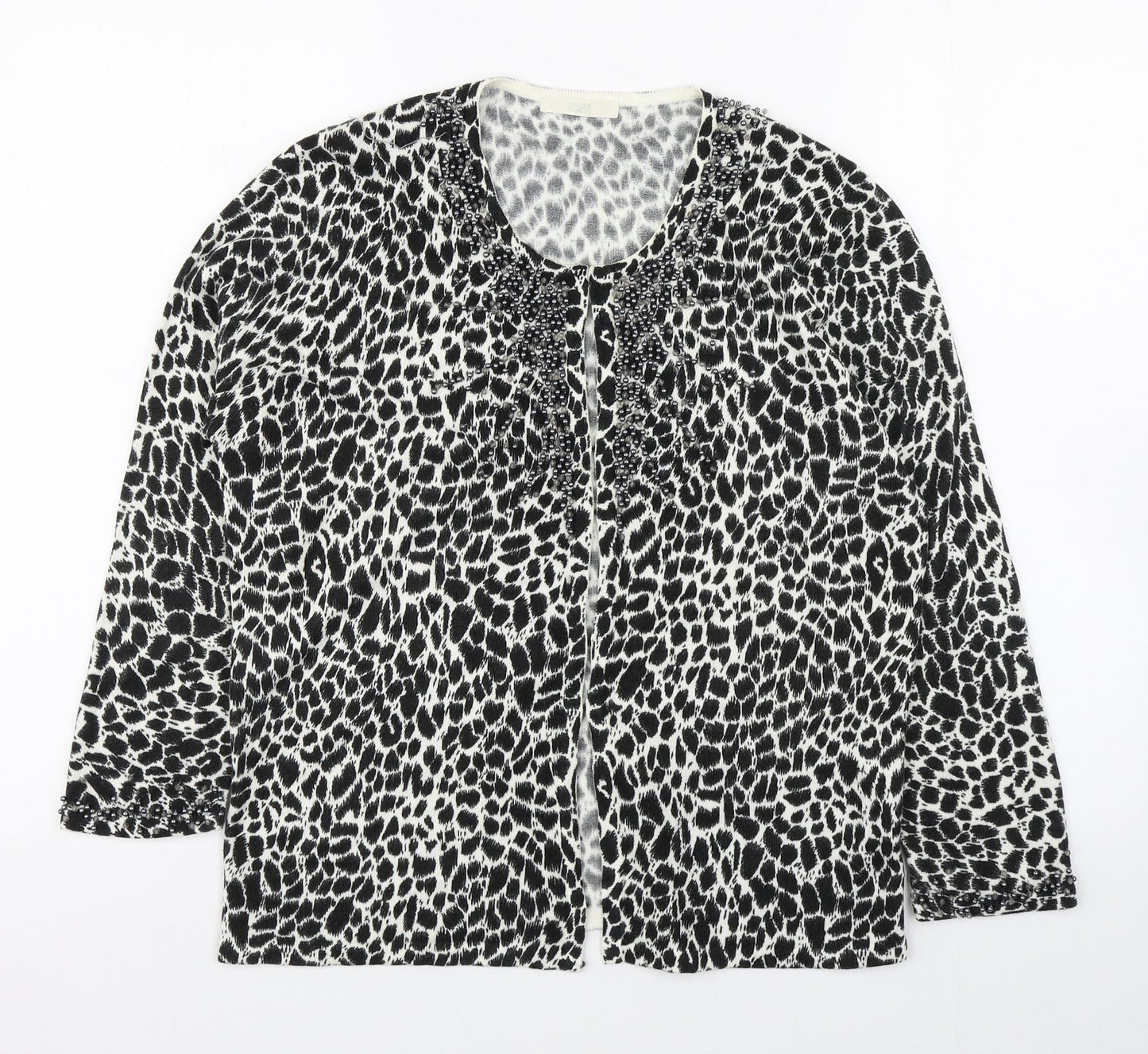 Womens UK Size 14 Marks and Spencer Black Cardigan Jumper