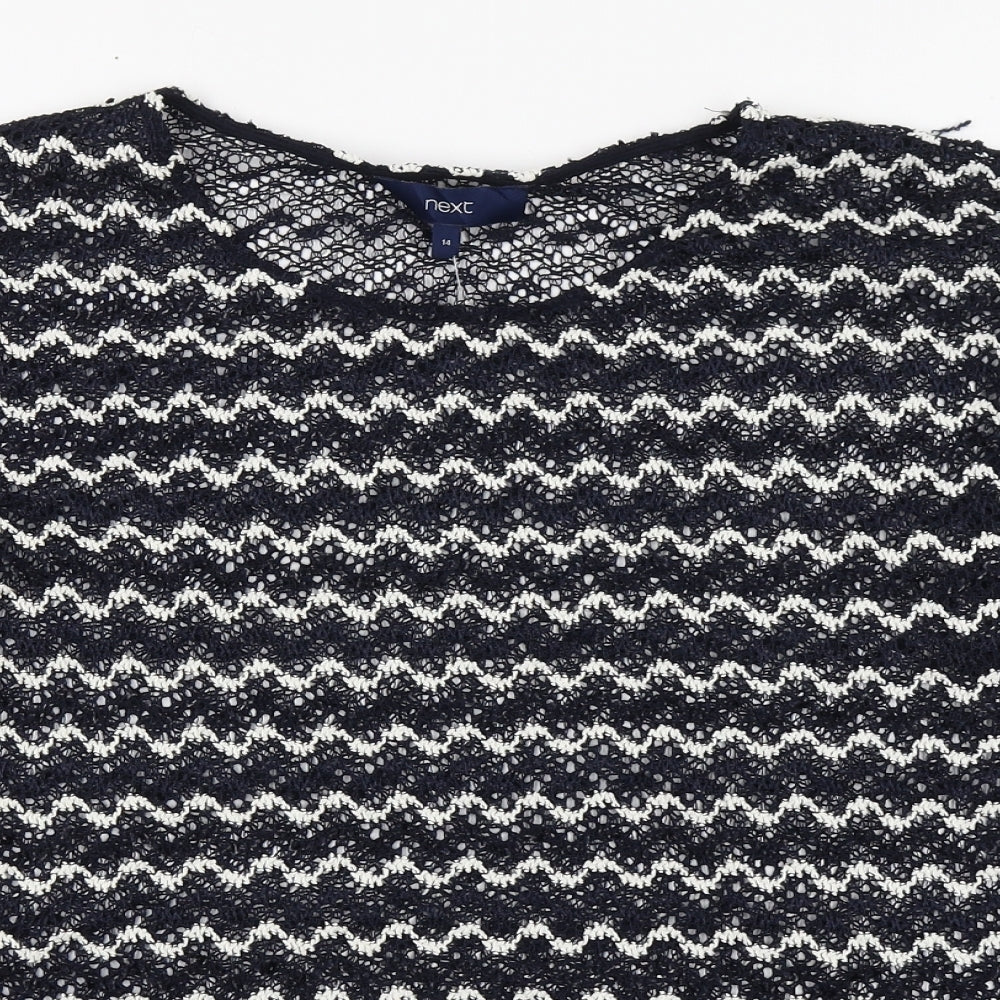 Womens UK Size 14 NEXT Blue Pullover Jumper