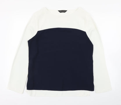 Womens UK Size 12 Dorothy Perkins White Basic Blouse