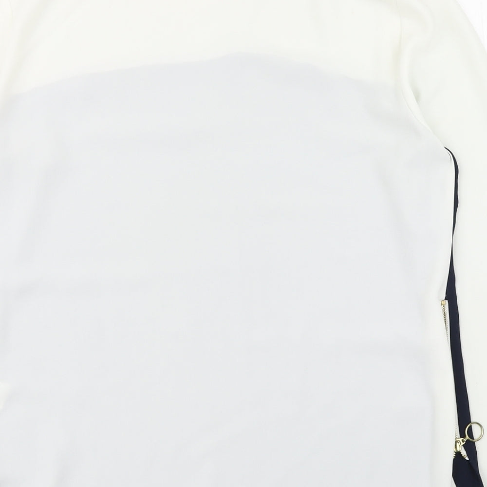 Womens UK Size 12 Dorothy Perkins White Basic Blouse