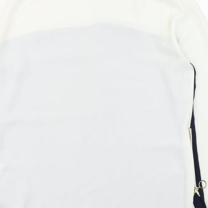 Womens UK Size 12 Dorothy Perkins White Basic Blouse