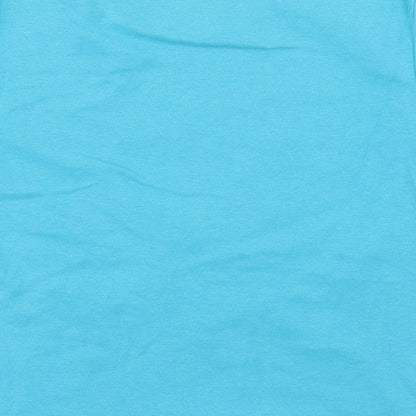 Primark Womens Blue  Cotton Basic T-Shirt Size XS Round Neck