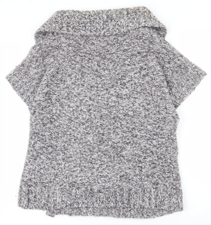 Womens UK Size 12 Maine New England Grey Cardigan Jumper