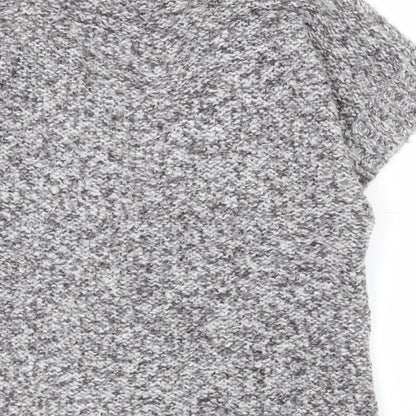 Womens UK Size 12 Maine New England Grey Cardigan Jumper