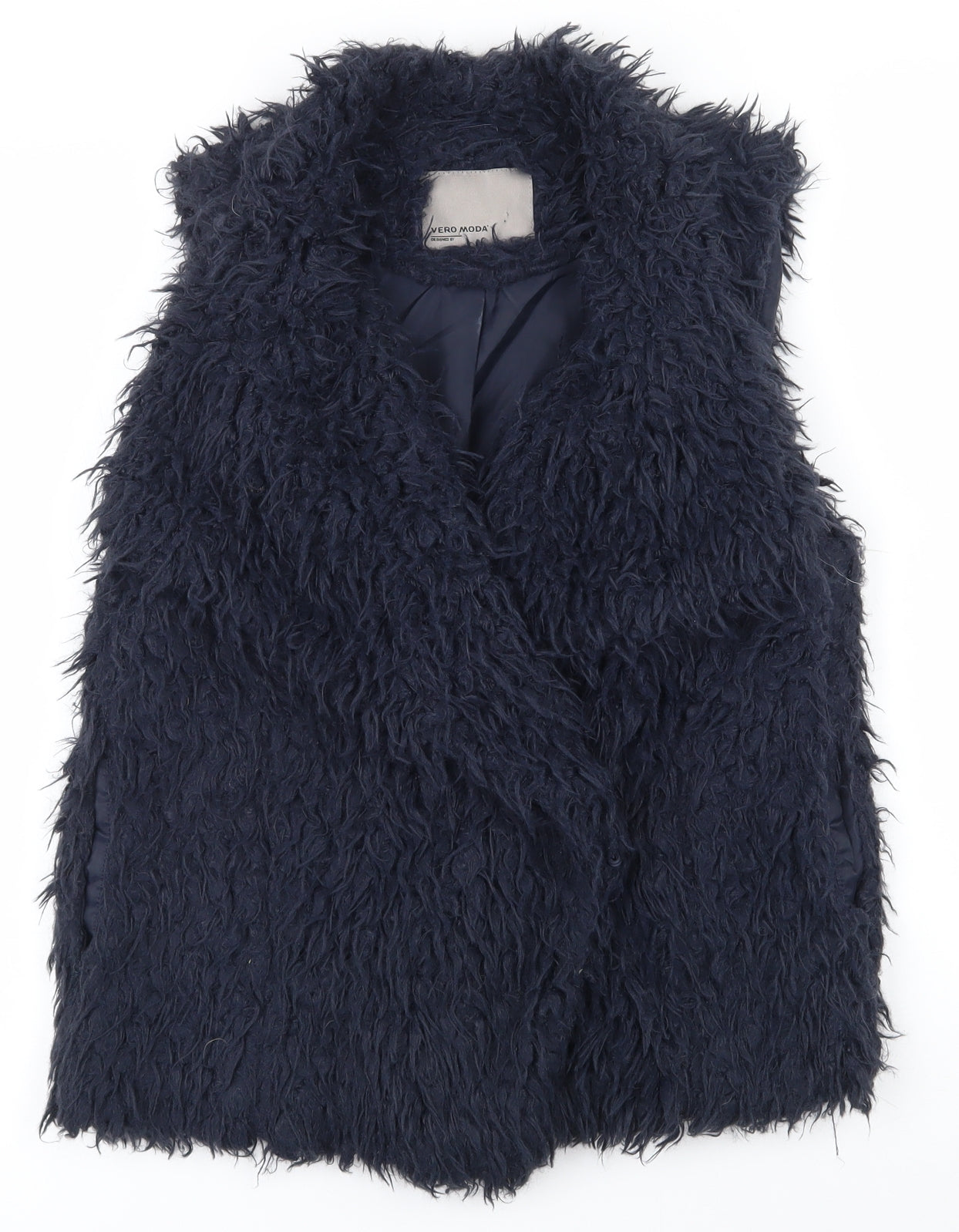 Womens UK Size XS VERO MODA Blue Gilet