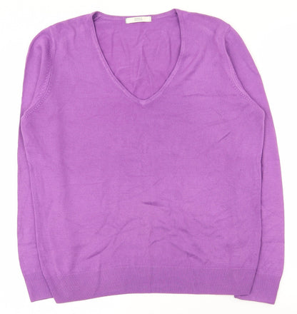 Womens UK Size 12 Marks and Spencer Purple Pullover Jumper