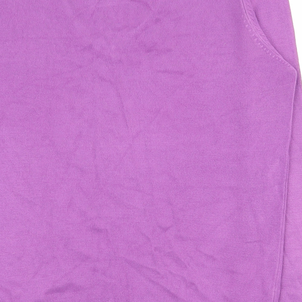 Womens UK Size 12 Marks and Spencer Purple Pullover Jumper