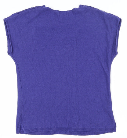 Womens UK Size 12 Papaya Purple Pullover Jumper
