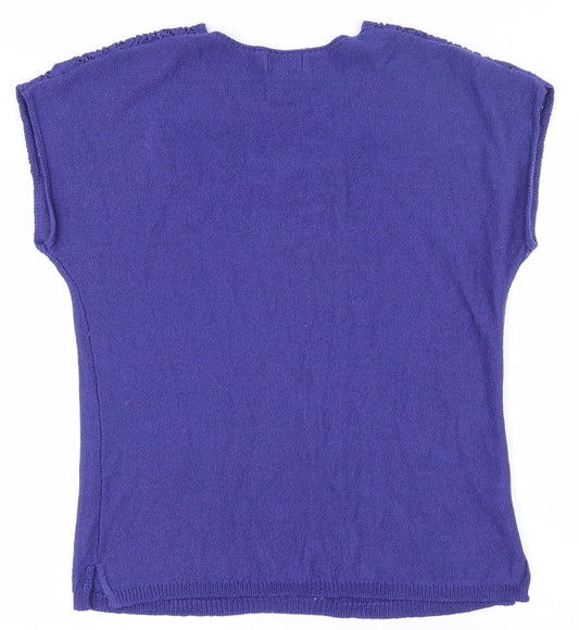 Womens UK Size 12 Papaya Purple Pullover Jumper