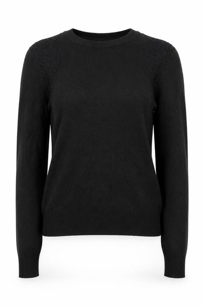 Womens UK Size M Lara Knit Black Pullover Jumper