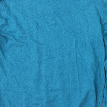 Stock Shop Womens Blue Round Neck  Polyester Pullover Jumper Size M