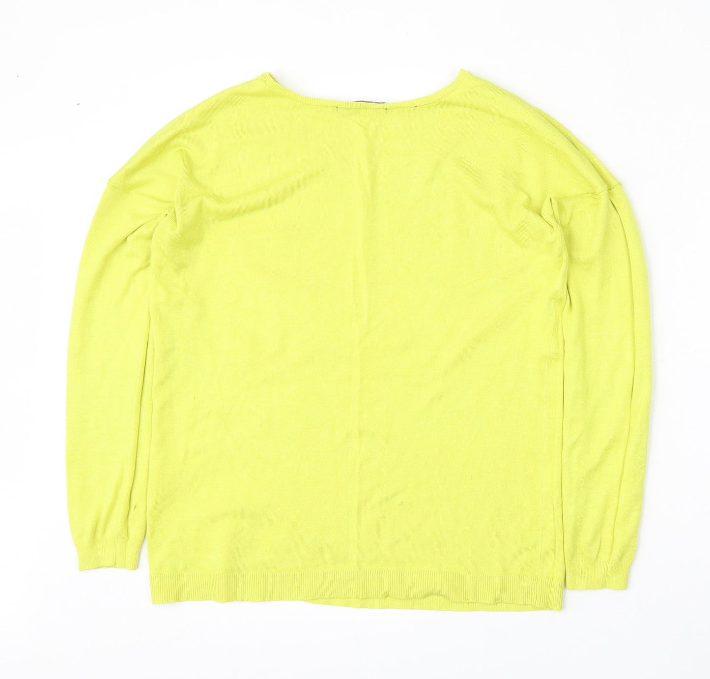 Atmosphere Womens Yellow Round Neck  Viscose Pullover Jumper Size 12