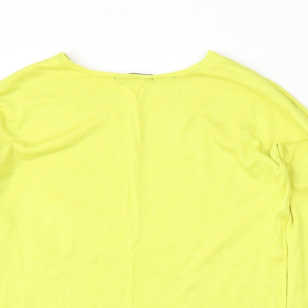 Atmosphere Womens Yellow Round Neck  Viscose Pullover Jumper Size 12