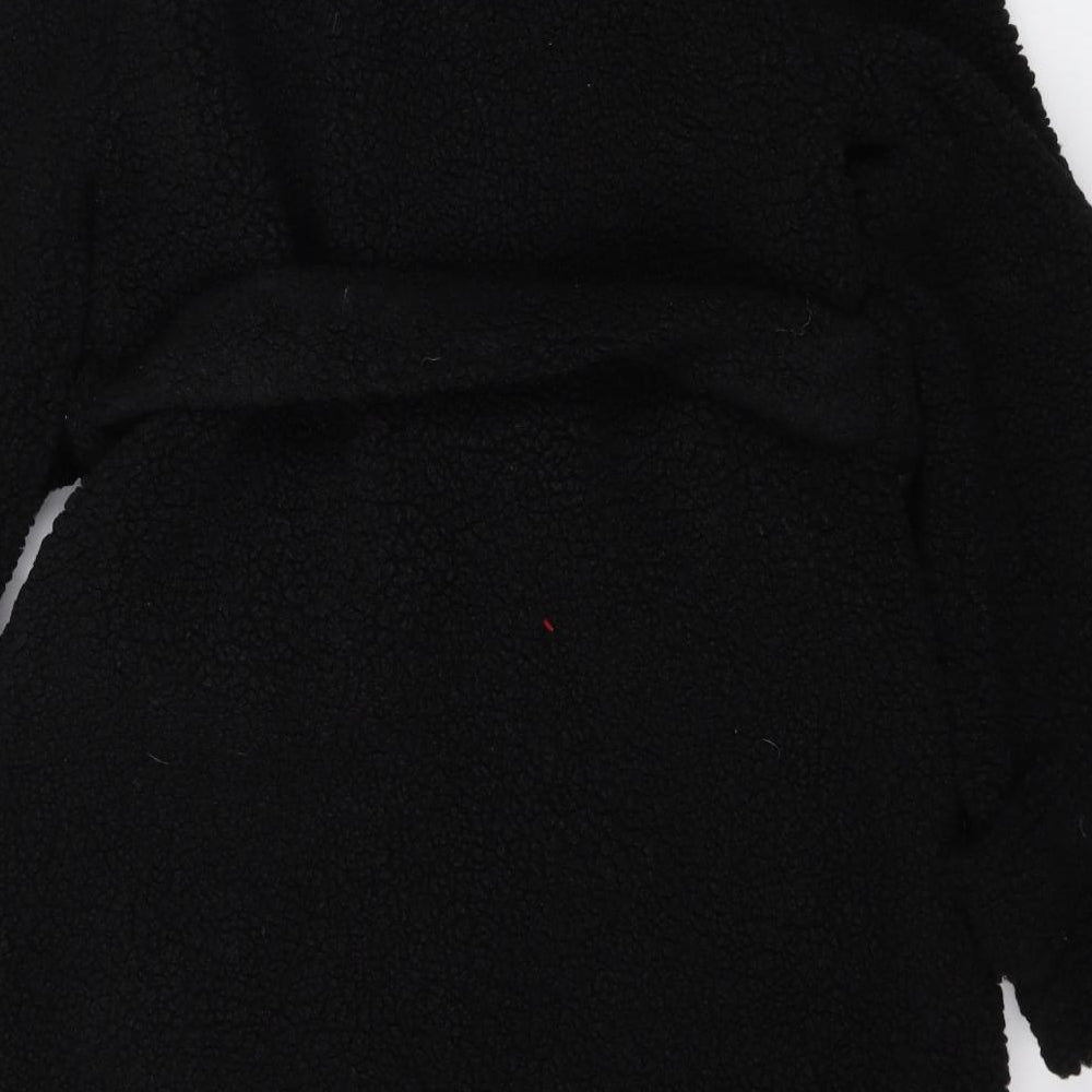 Womens UK Size 10 Boohoo Black Pea Coat