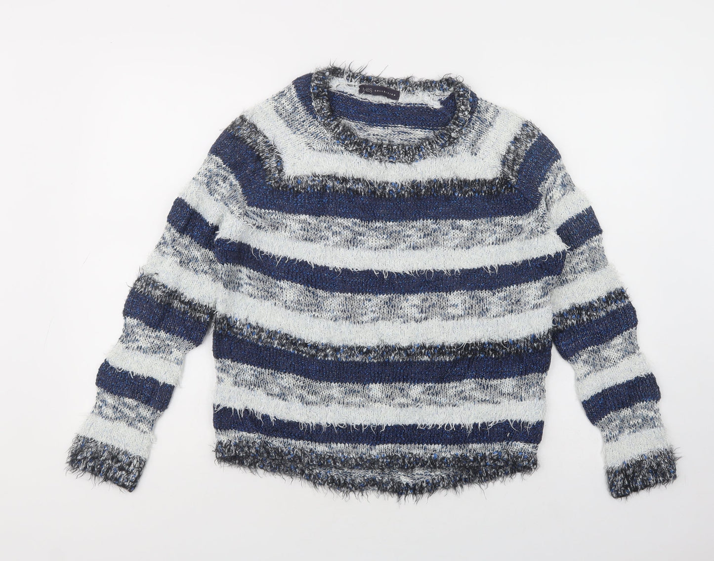 Womens UK Size 10 Marks and Spencer Blue Pullover Jumper