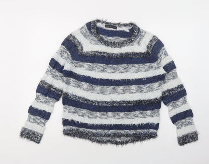 Womens UK Size 10 Marks and Spencer Blue Pullover Jumper