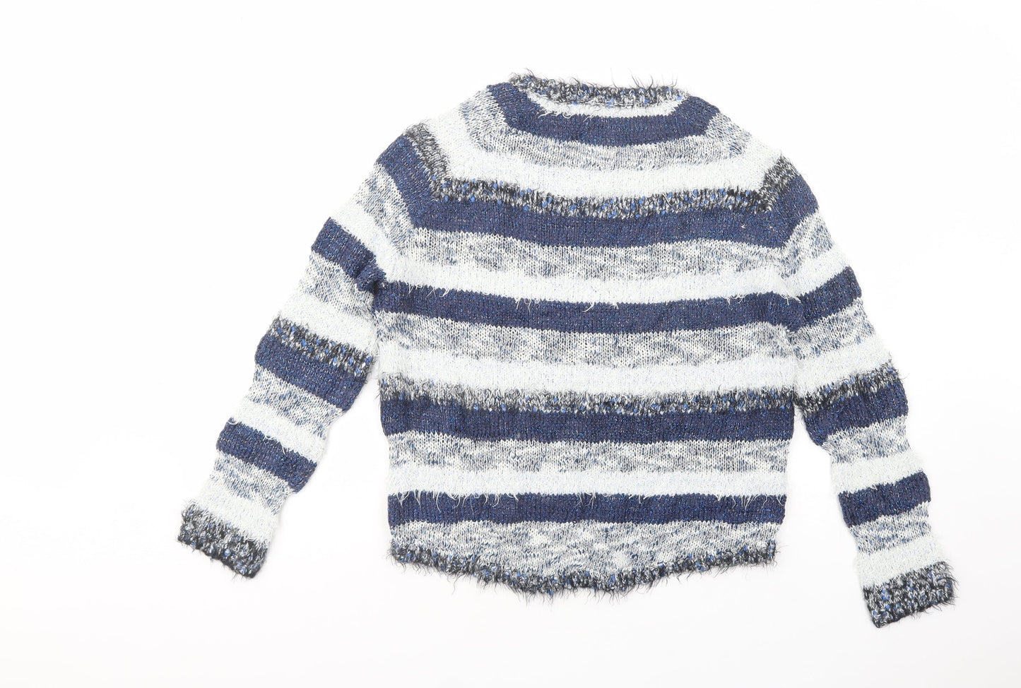 Womens UK Size 10 Marks and Spencer Blue Pullover Jumper