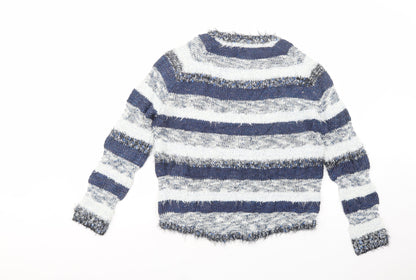 Womens UK Size 10 Marks and Spencer Blue Pullover Jumper