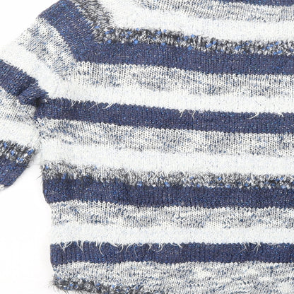 Womens UK Size 10 Marks and Spencer Blue Pullover Jumper