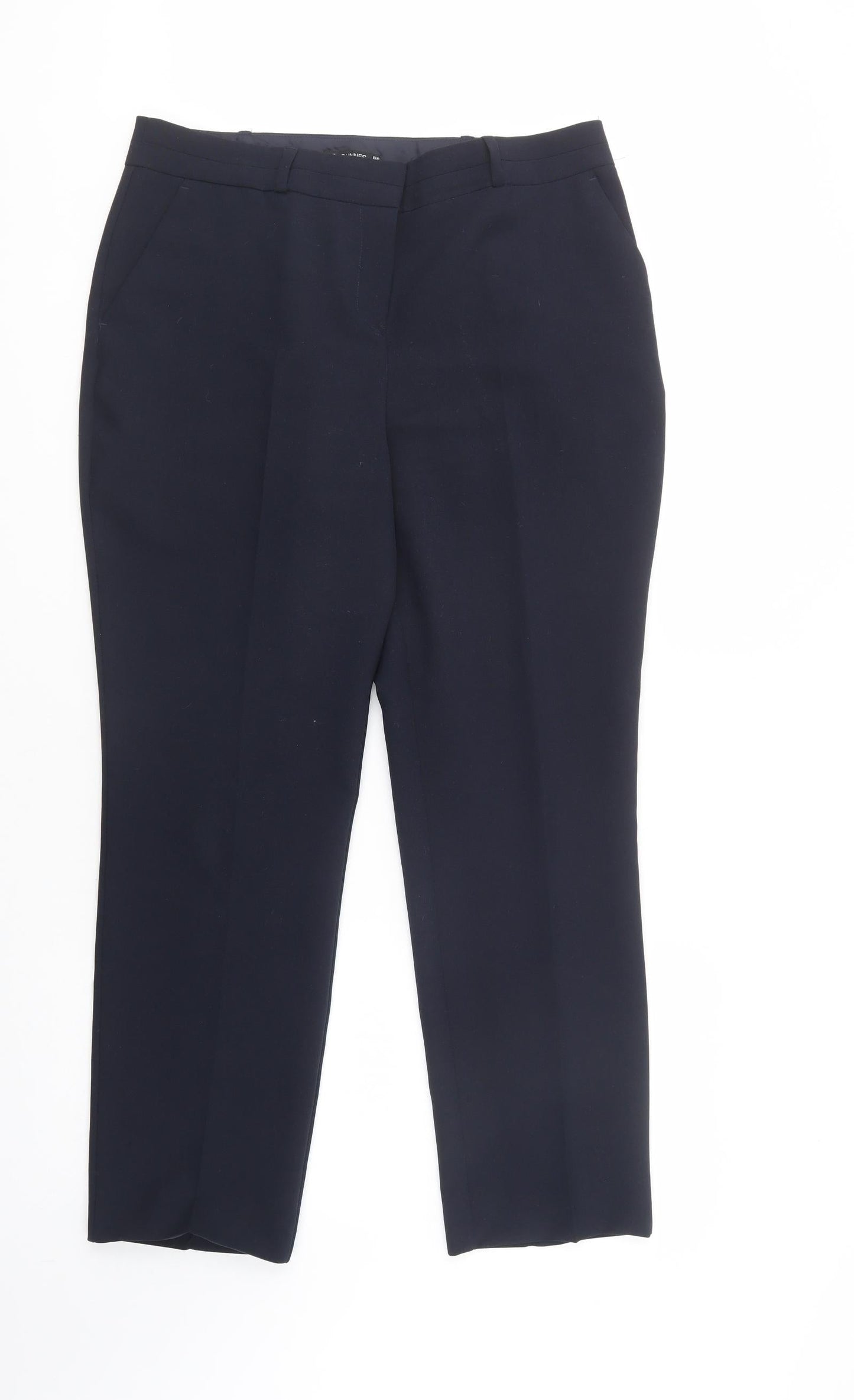 Womens UK Size 14 Dunnes Stores Regular Fit Dress Pants Blue Trousers