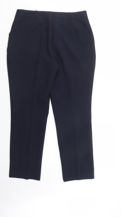 Womens UK Size 14 Dunnes Stores Regular Fit Dress Pants Blue Trousers
