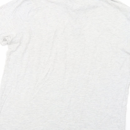 Cedarwood State Mens Grey  Cotton  Polo Size L Collared Button